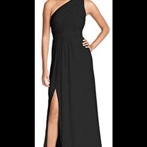 David's Bridal Chiffon F18055 Black